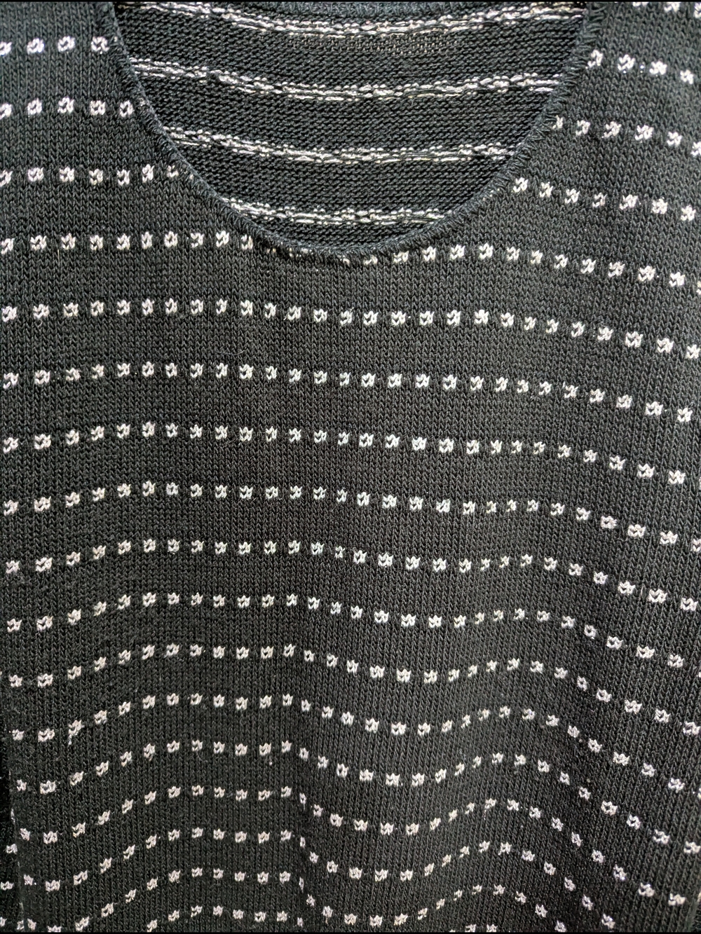 Vintage Union Made Black & Silver Sweater - Picture 6 of 10